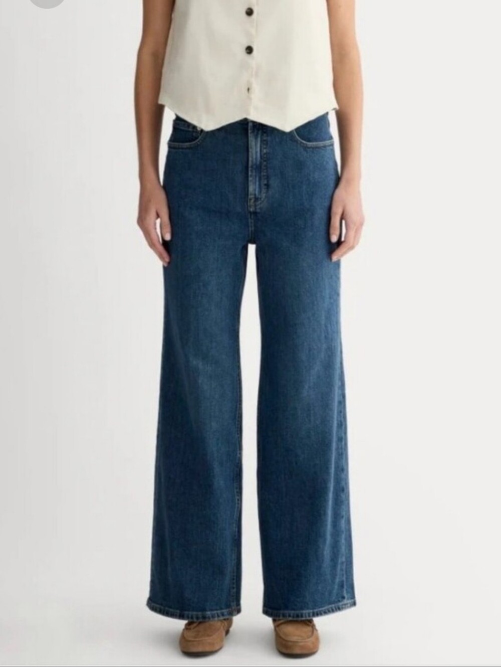 NEW Everlane the way high Wide Leg Sailor Jeans Women's 29 Short